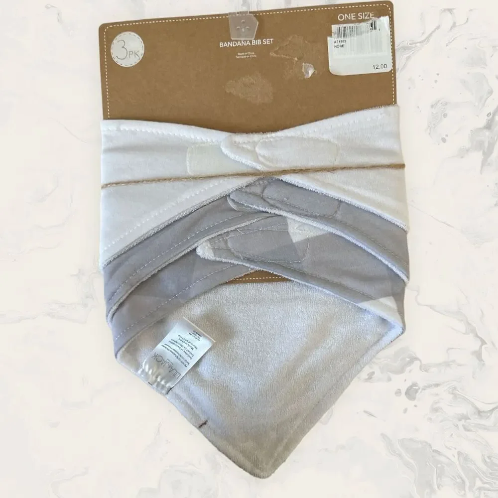 NWT Lila and Jack My First Thanksgiving Bandana Bib Bundle (2 Pack of Set 3 Piec